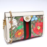 Gucci 503877 GG Supreme Flora Ophidia Small Chain Bag