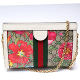 Gucci 503877 GG Supreme Flora Ophidia Small Chain Bag