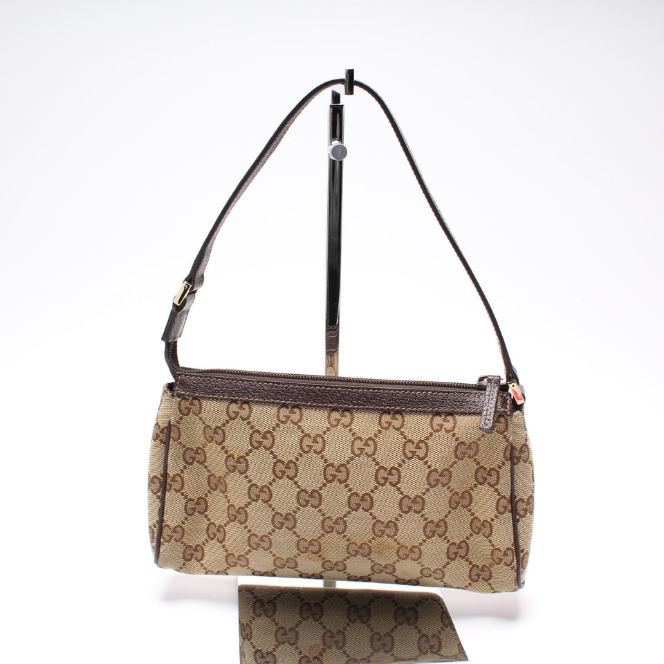 Gucci 154750 GG Canvas D Ring Cosmetic Case Bag