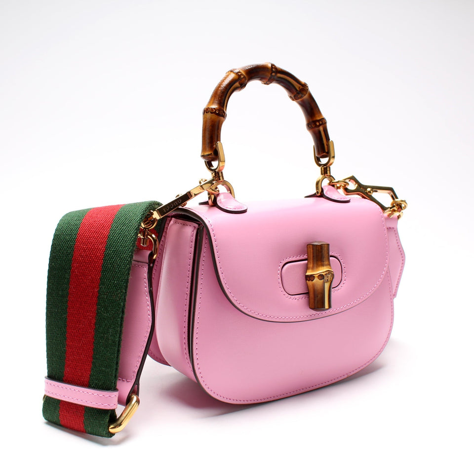 Gucci 636364 Bamboo 1947 Mini Top Handle Bag