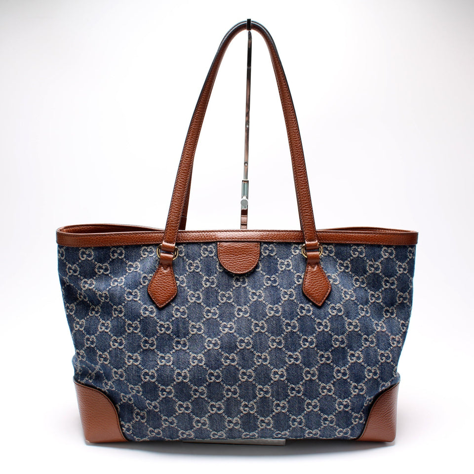 Gucci 631685 Ophidia GG Denim Tote Bag