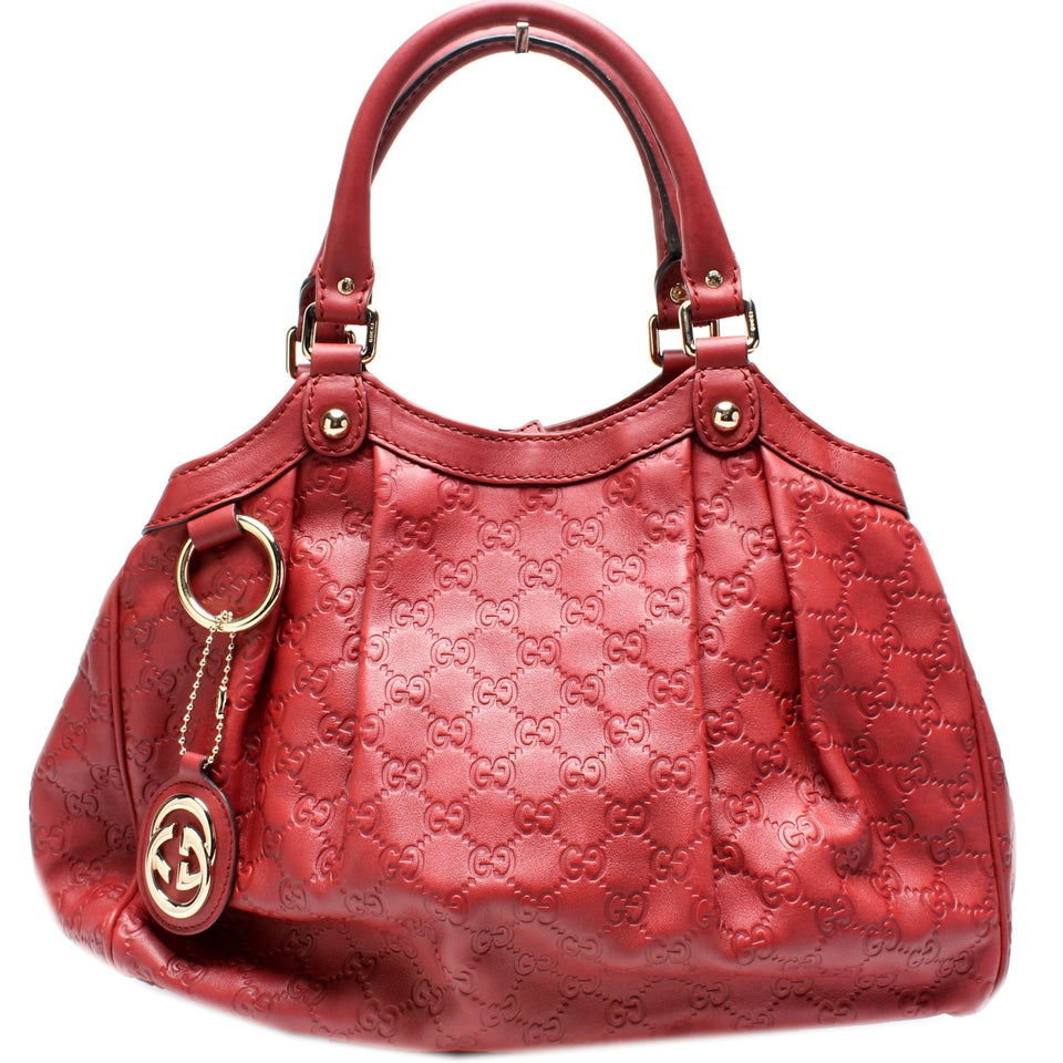 Gucci 211944 Sukey GG Leather Medium Bag
