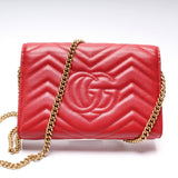 Gucci 474575 Marmont Chain Wallet Bag