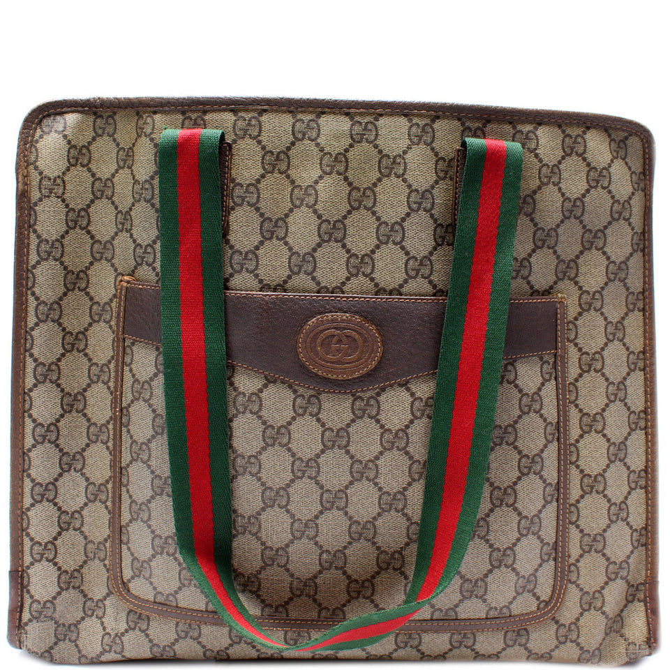 Gucci 89.02.997 GG Supreme Vintage Tote Bag