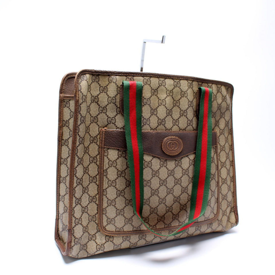 Gucci 89.02.997 GG Supreme Vintage Tote Bag