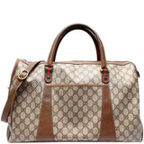 Gucci 111.02.073 GG Supreme Duffle With Strap Vintage Bag