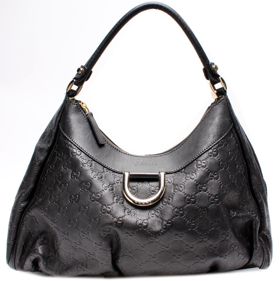 Gucci 189833 scima D Ring Hobo Bag