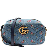 Gucci 447632 Marmont Small Denim Camera Bag