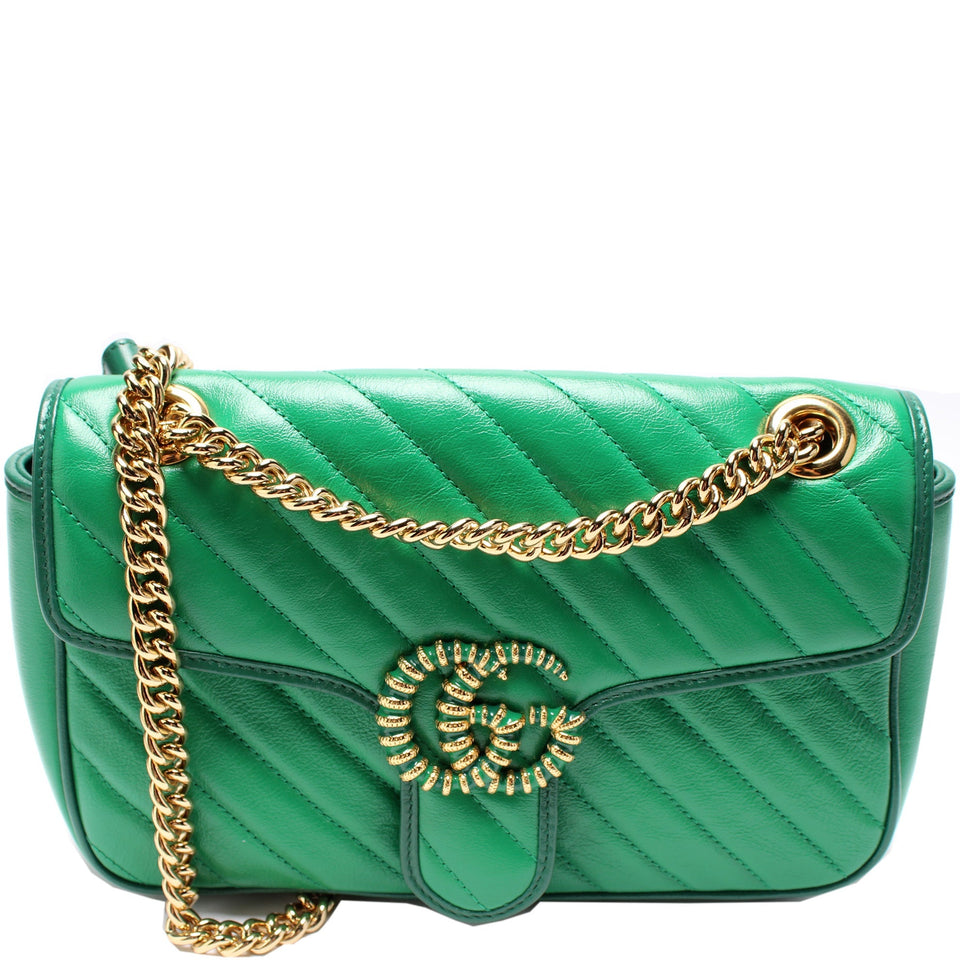 Gucci 443497 Marmont Torchon Shoulder Small Flap Bag