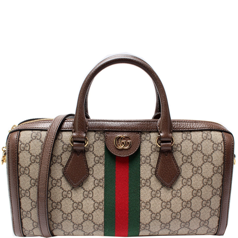Gucci 524532 GG Supreme Ophidia Boston Medium Bag