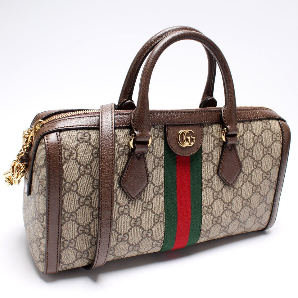 Gucci 524532 GG Supreme Ophidia Boston Medium Bag
