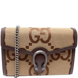 Gucci 401231 Dionysus Jumbo GG Canvas Mini Wallet Bag