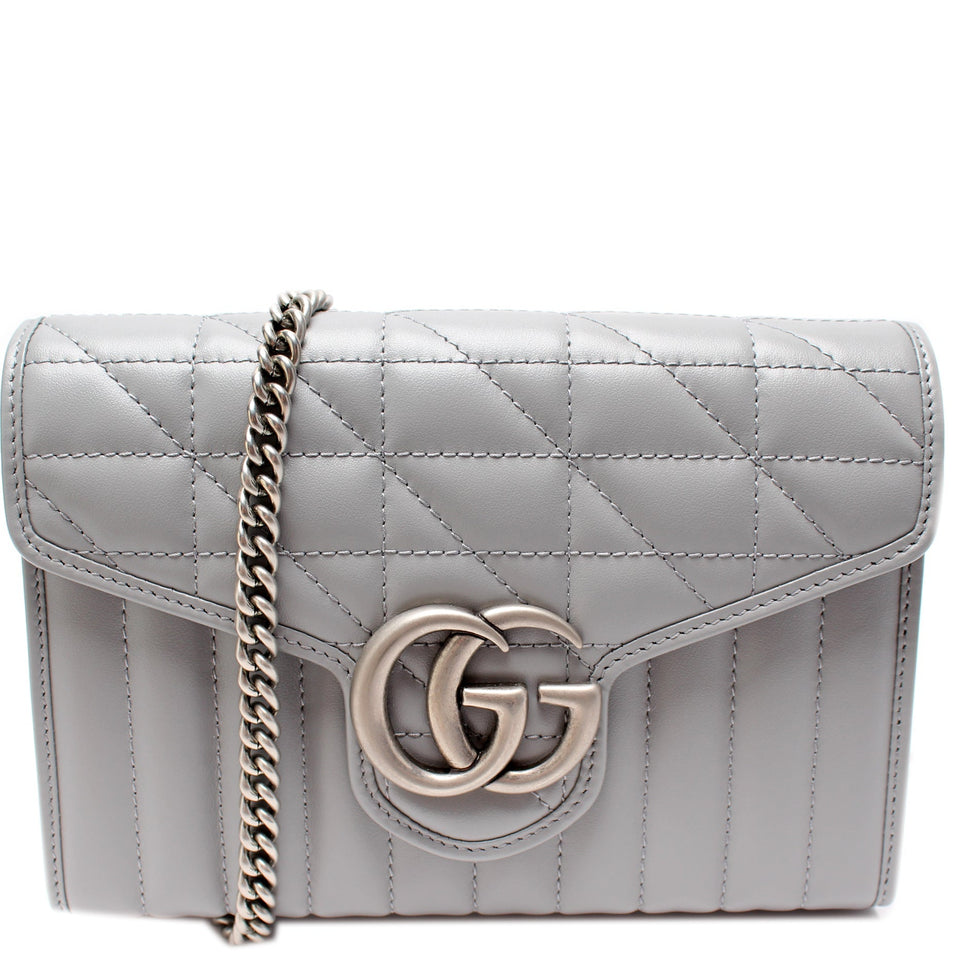 Gucci 474575 Marmont Aria Chain Wallet Bag