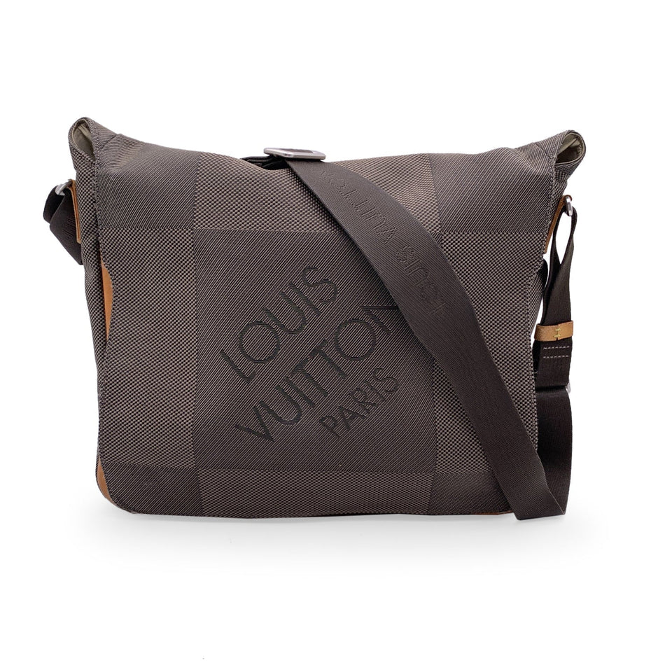 Louis Vuitton Terre Damier Geant Canvas Messenger Crossbody Bag