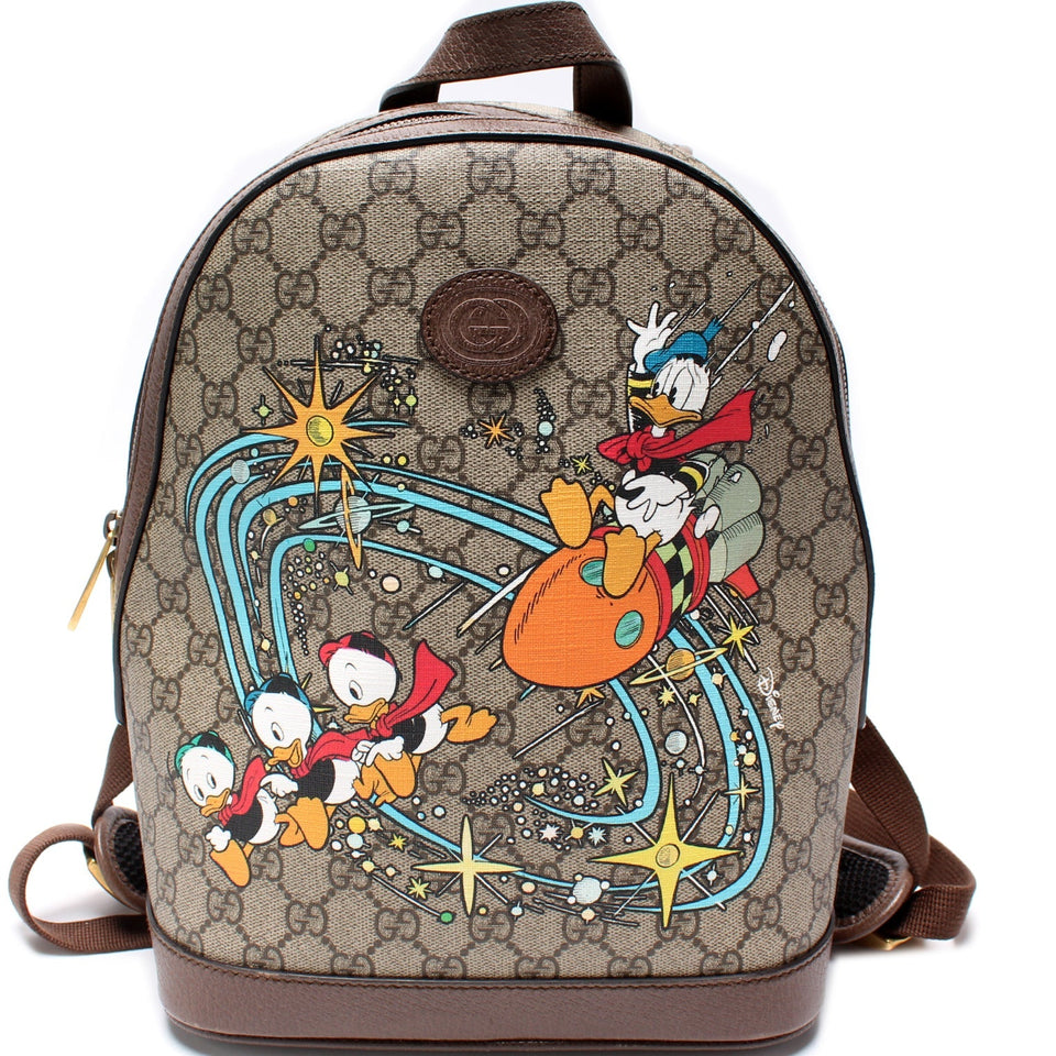 Gucci 552884 Disney X Donald Duck GG Supreme Backpack Small Bag