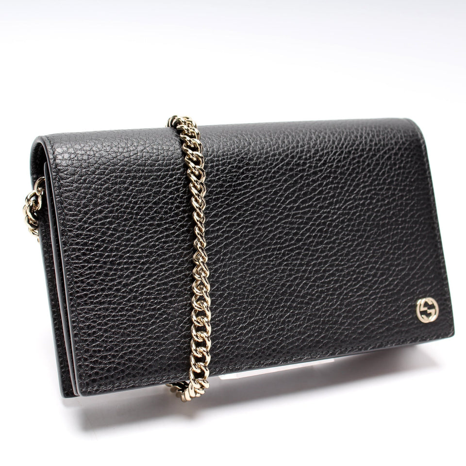 Gucci 466506 Interlocking GG Chain Wallet Bag