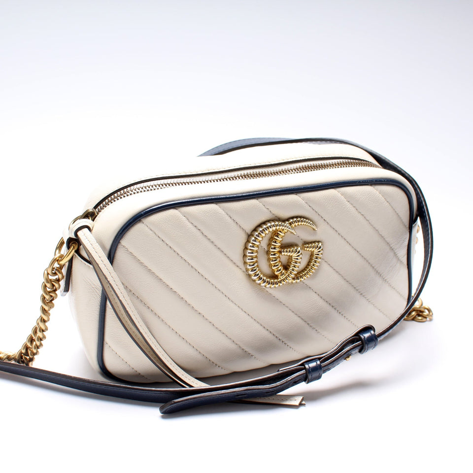 Gucci 447632 Marmont Torchon Small Leather Camera Bag