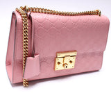Gucci 409486 Padlock GG Leather Medium Bag