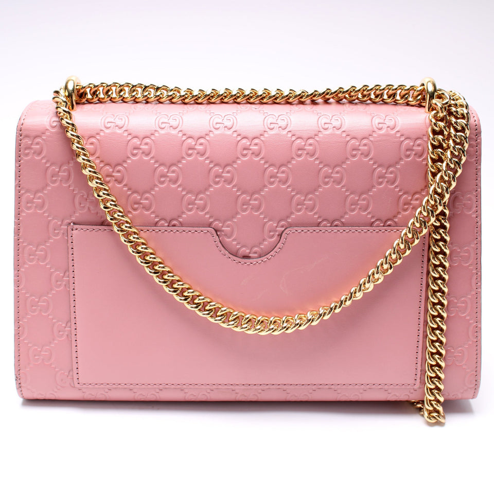 Gucci 409486 Padlock GG Leather Medium Bag