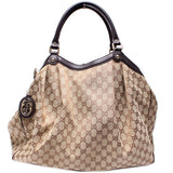 Gucci 211943 Sukey GG Canvas Large Bag