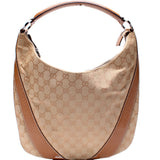 Gucci 124357 GG Canvas Hobo Bag