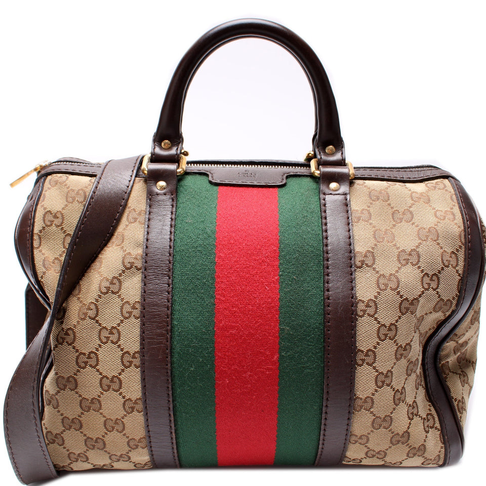 Gucci 247205 Boston Canvas Bag