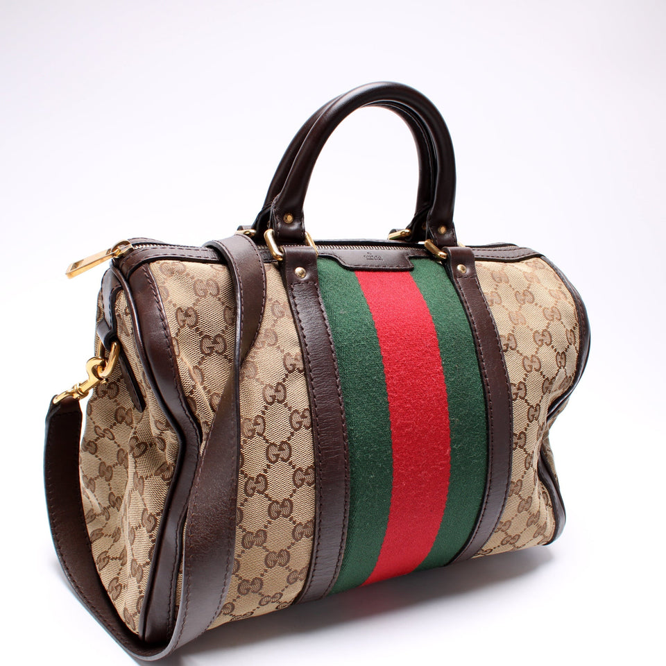 Gucci 247205 Boston Canvas Bag