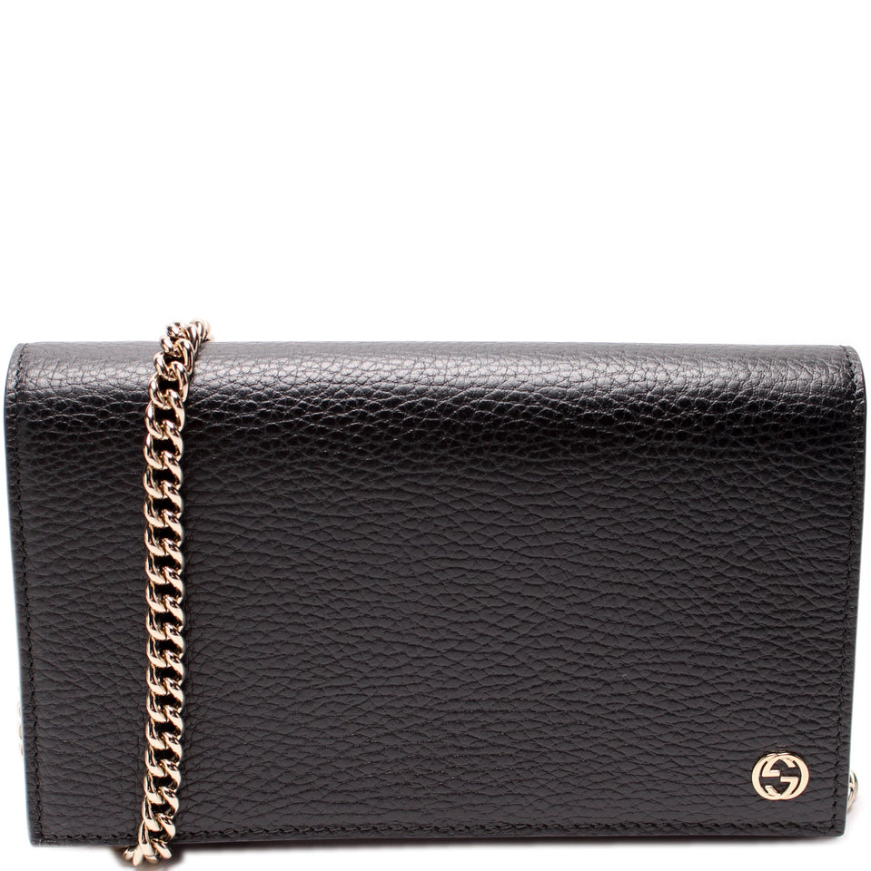 Gucci 466506 Interlocking GG Chain Wallet Bag