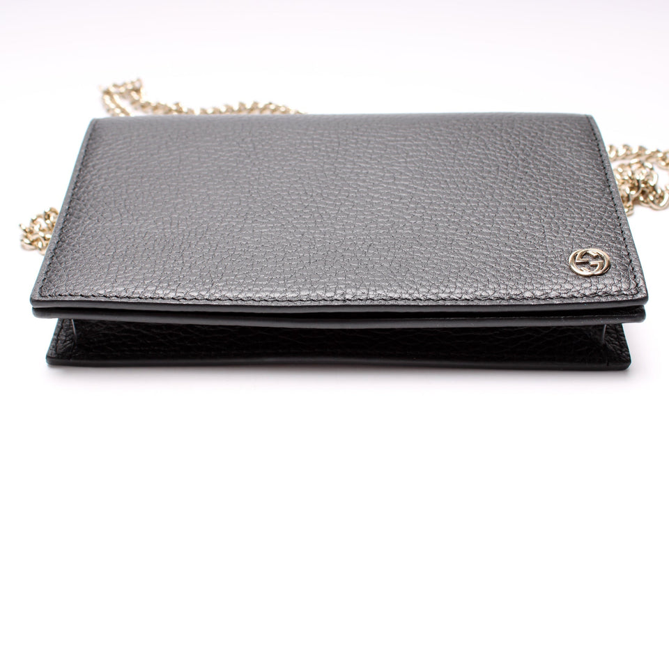Gucci 466506 Interlocking GG Chain Wallet Bag