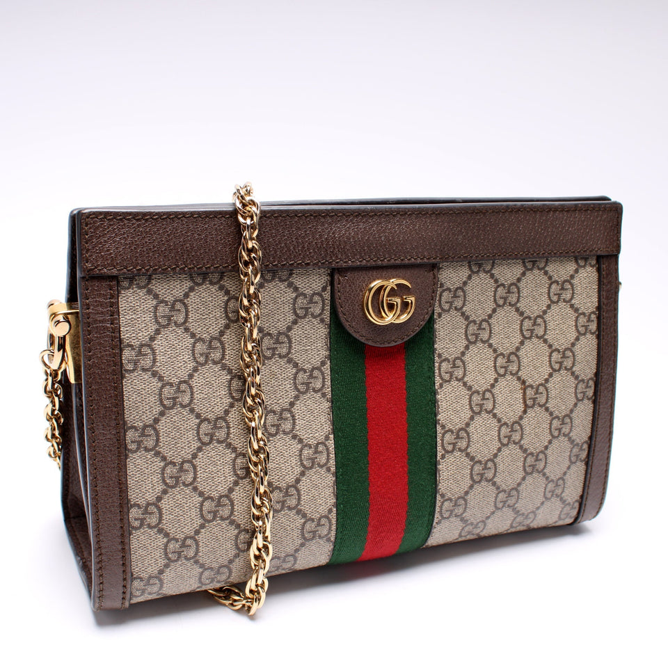 Gucci 503877 GG Supreme Ophidia Small Chain Bag