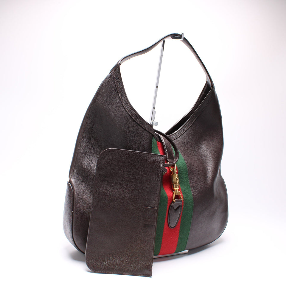 Gucci 365458 Soft Grain Medium Jackie Hobo Bag