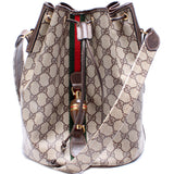 Gucci GG Supreme Web Large Bucket Vintage Bag