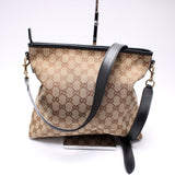 Gucci 388926 GG Canvas Web Flat Messenger Bag