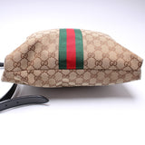 Gucci 388926 GG Canvas Web Flat Messenger Bag