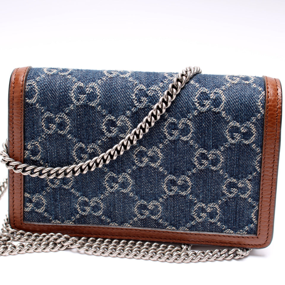 Gucci 476432 Dionysus GG Denim Supreme Mini Bag