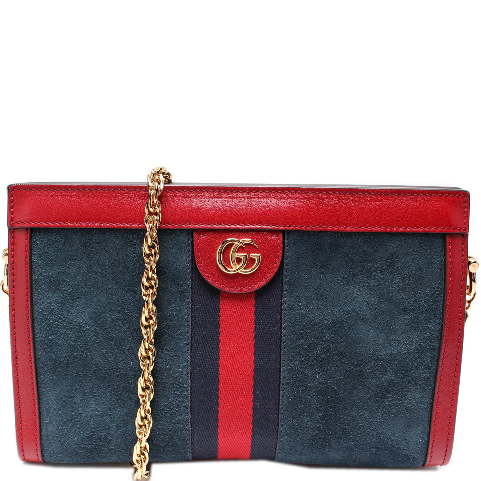 Gucci 503877 Ophidia Suede Shoulder Small Bag