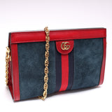 Gucci 503877 Ophidia Suede Shoulder Small Bag