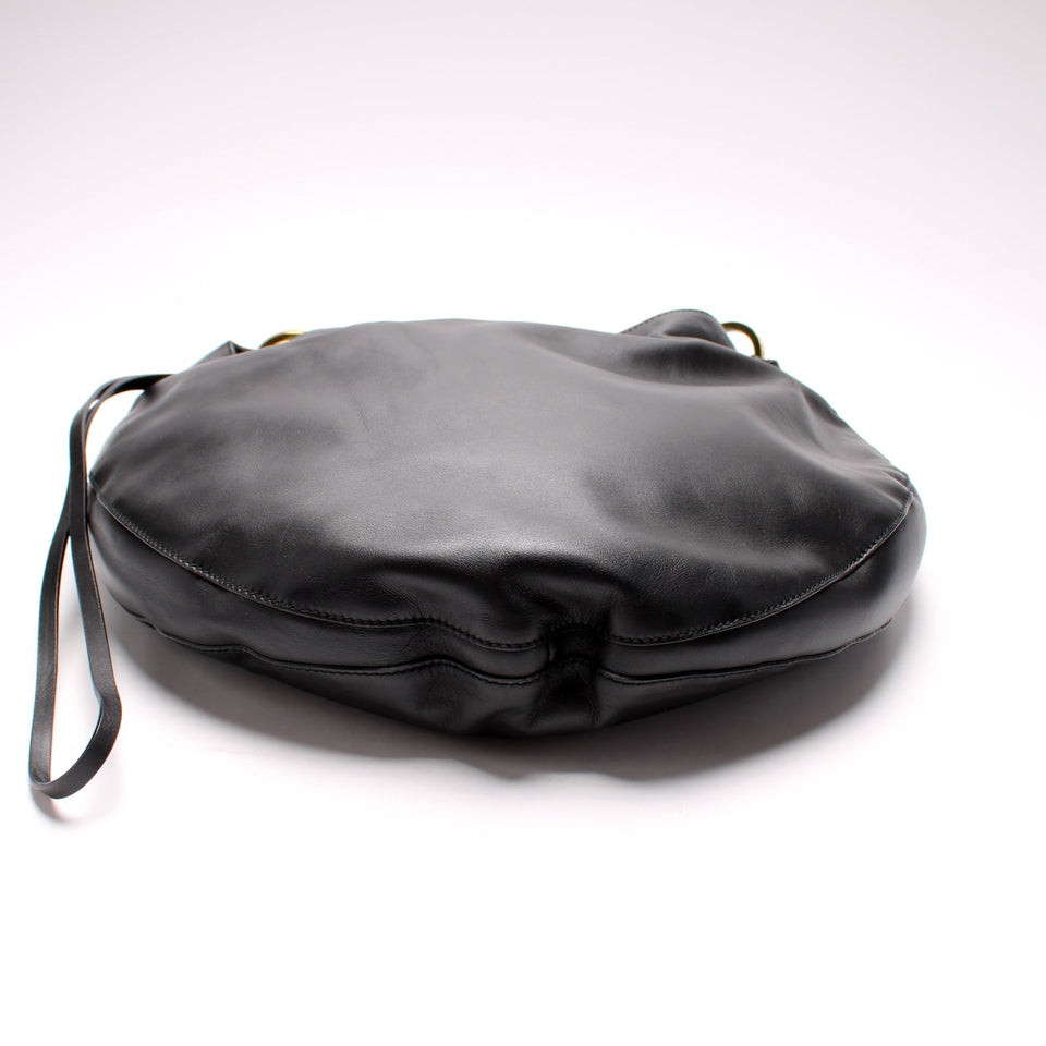 Gucci 95726 Lambskin Leather Moon Hobo Bag