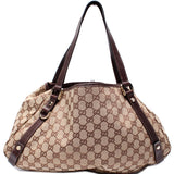 Gucci 130736 Abbey Canvas Tote Medium Bag