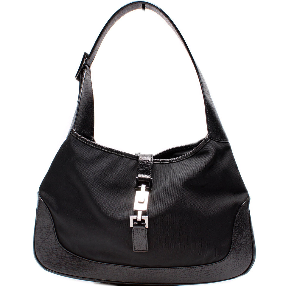 Gucci 001-3306 Jackie Vintage Canvas Hobo Bag