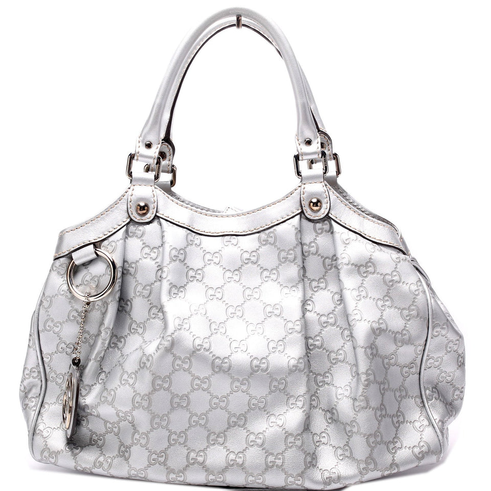 Gucci 211944 Sukey GG Leather Medium Bag