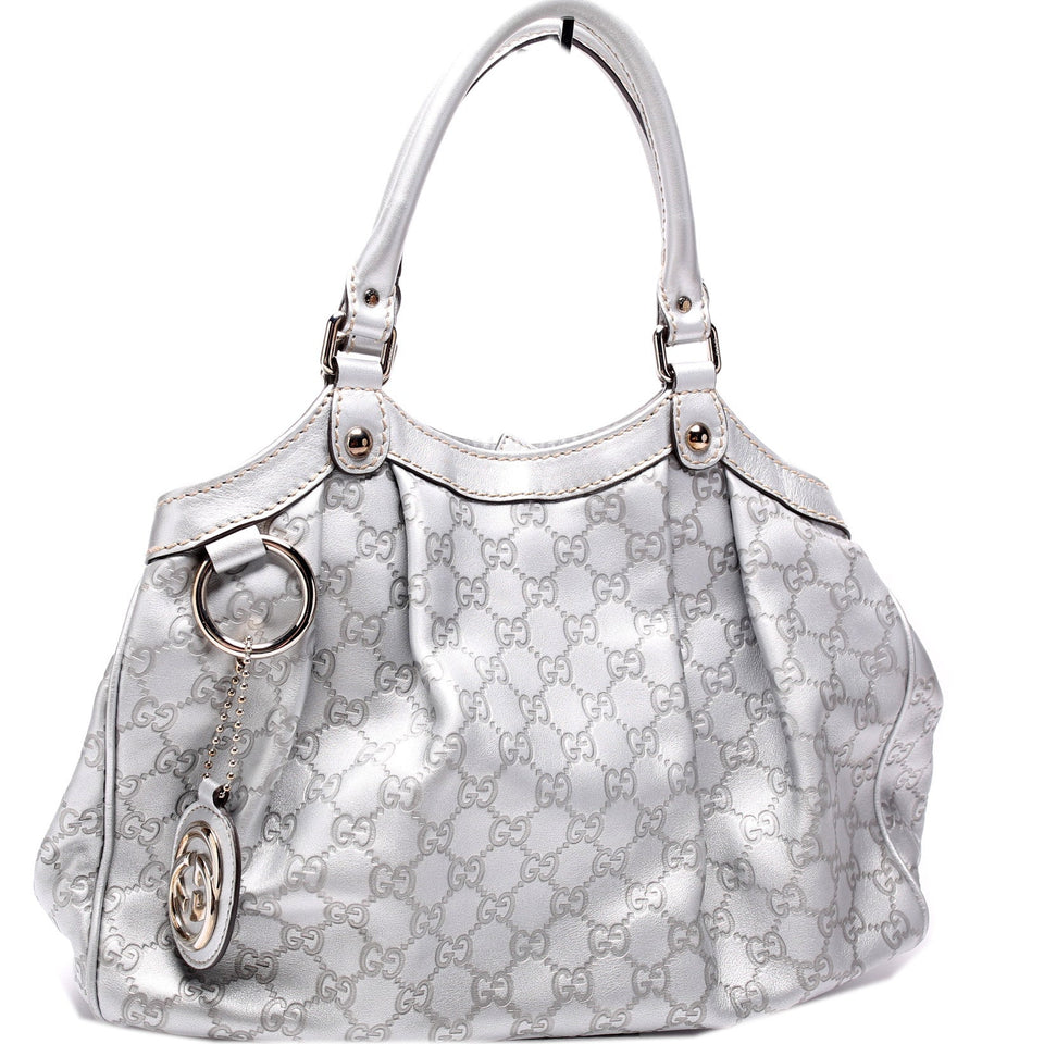 Gucci 211944 Sukey GG Leather Medium Bag
