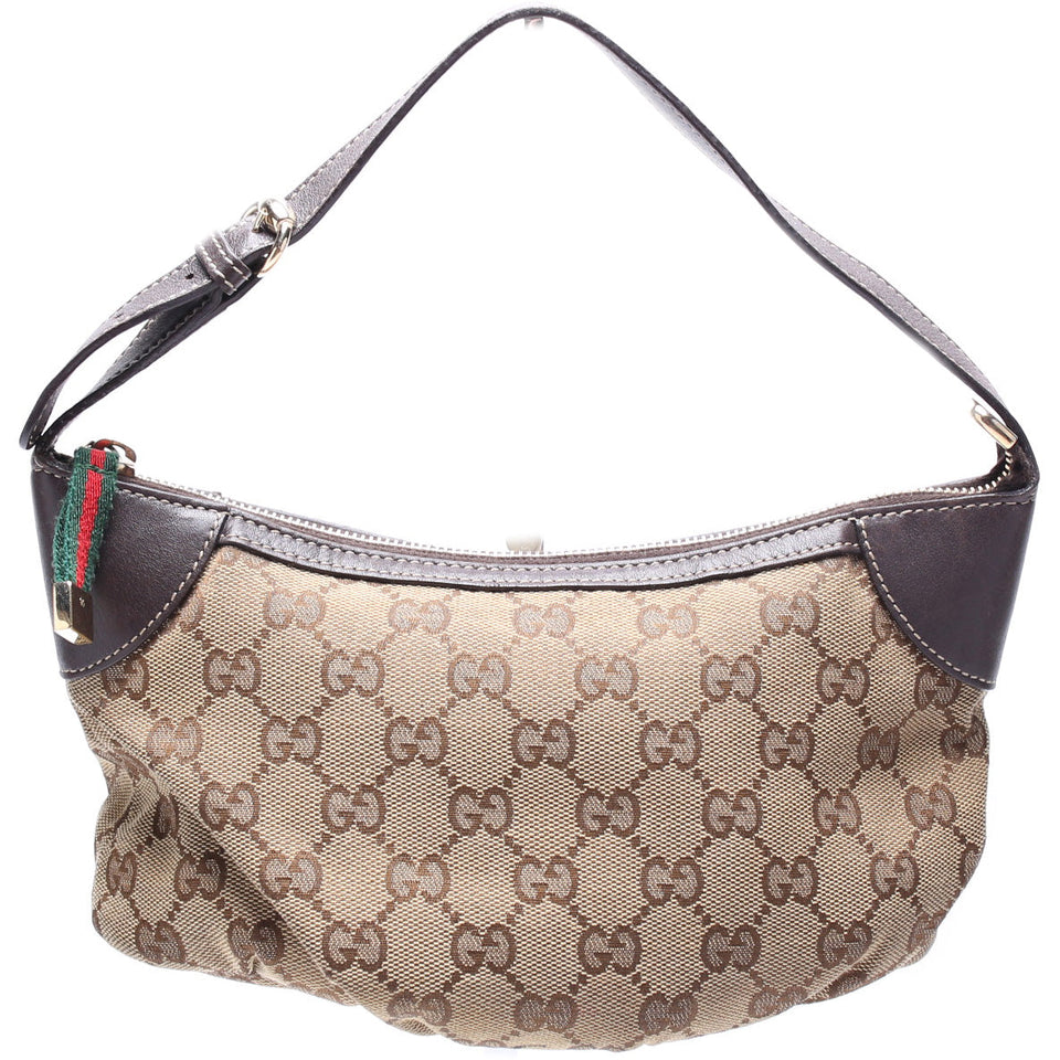 Gucci 224093 GG Canvas Sherry Line Pochette Bag