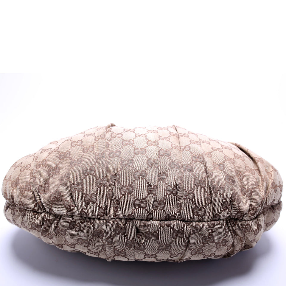 Gucci 203624 GG Canvas Studded Pelham Medium Bag