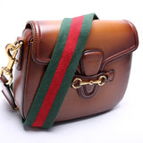 Gucci 380573 Calfskin Lady Web Medium Shouler Bag
