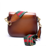 Gucci 380573 Calfskin Lady Web Medium Shouler Bag