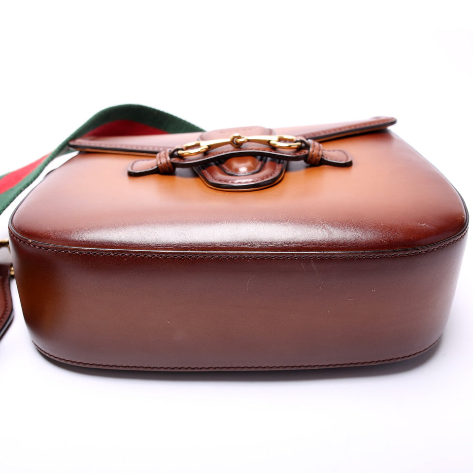Gucci 380573 Calfskin Lady Web Medium Shouler Bag