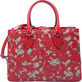 Gucci 409531 GG Supreme Arabesque Top Handle Tote Bag