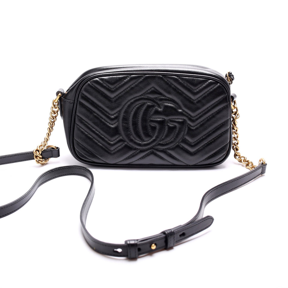Gucci 447632 Marmont Small Leather Camera Bag