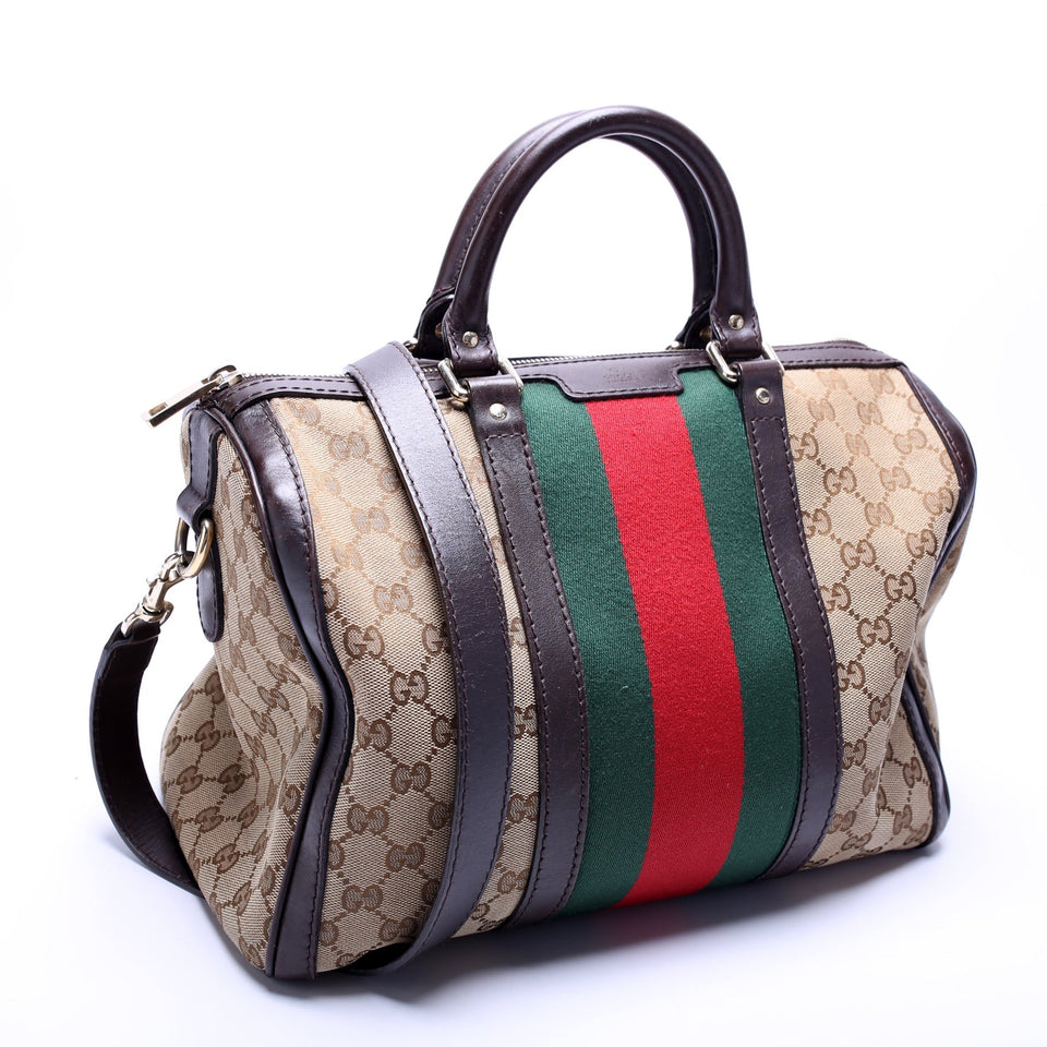 Gucci 247205 Boston Canvas Bag